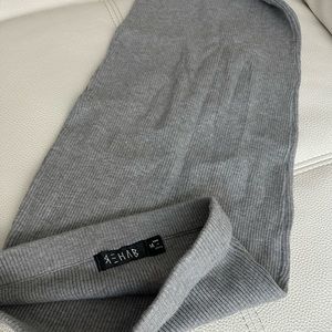 BODYCON GREY RIBKNIT SKIRT